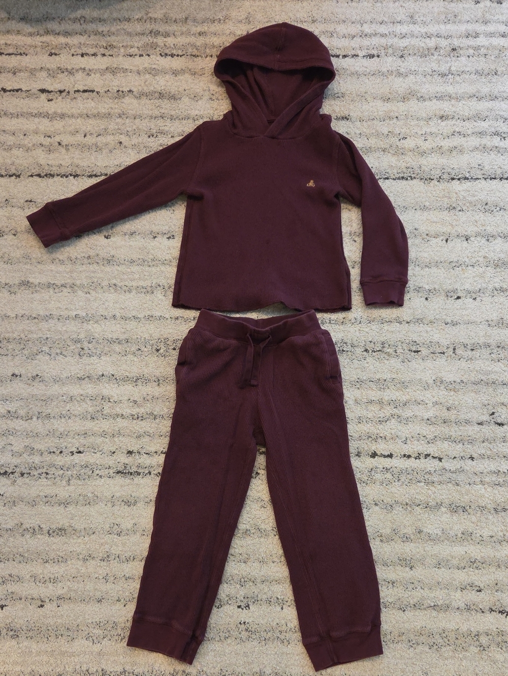Baby GAP Two-Piece Hoodie and Joggers Set - Burgundy